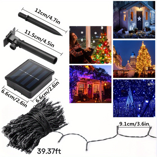 1PC 50 400 LED Solar Power String Fairy Lights Garden
