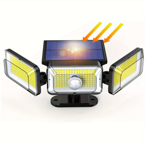 2026新款太陽能運動感應戶外燈3種模式超