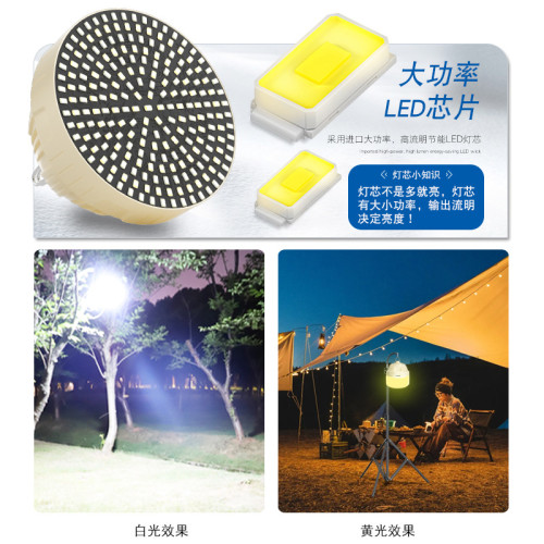 超亮戶外露營LED擺攤夜市充電家用停電應急燈超長續航照明燈