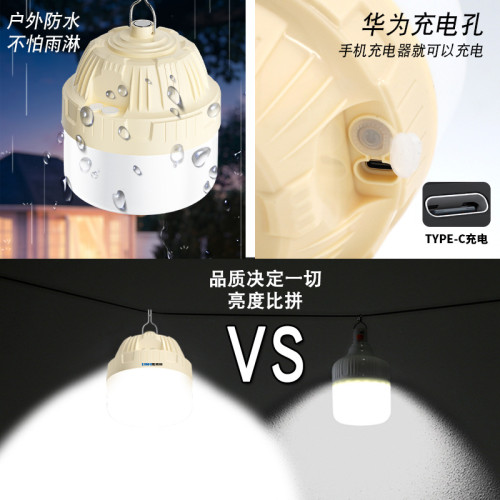 超亮戶外露營LED擺攤夜市充電家用停電應急燈超長續航照明燈