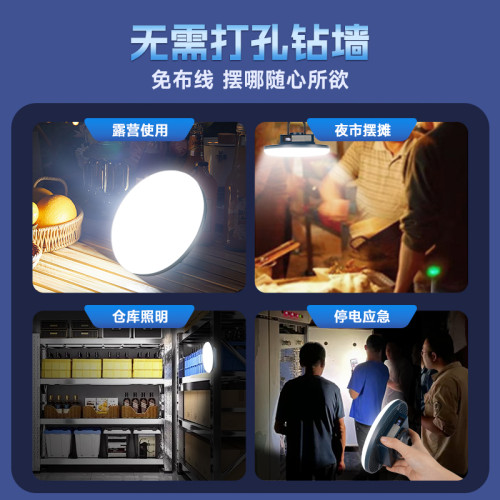 充電照明戶外露營燈超長續航強光野營地帳篷吊掛燈應急擺攤夜市燈