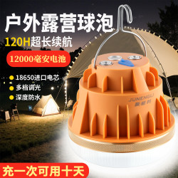 LED充電燈泡戶外夜市燈擺攤燈應急家用多功能照明營地帳篷燈野營