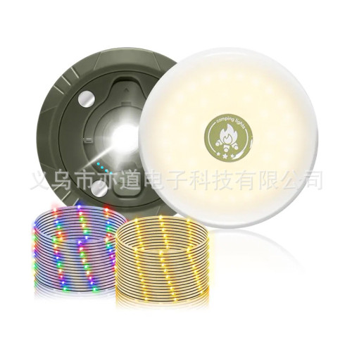 爆款露營燈照明野營燈帳篷燈收縮燈串戶外多功能可收納串燈