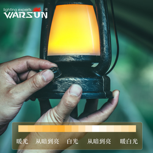 沃爾森戶外露營充電馬燈帳篷野營氛圍營地強光超亮天幕復古掛燈