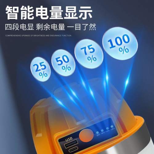 充電掛燈led移動照明燈戶外超亮露營帳篷燈超長續航家用應急燈