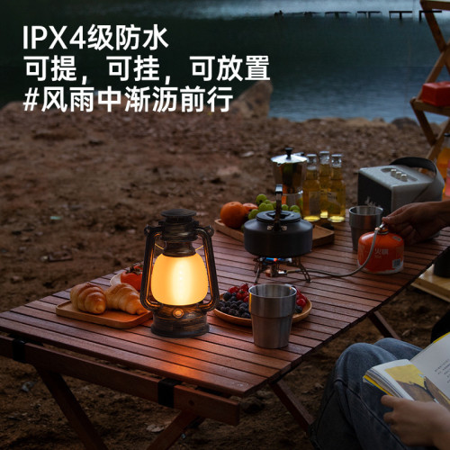 露營燈手提復古馬燈充電戶外爬山擺攤夜市提燈帳篷營地氛圍小夜燈