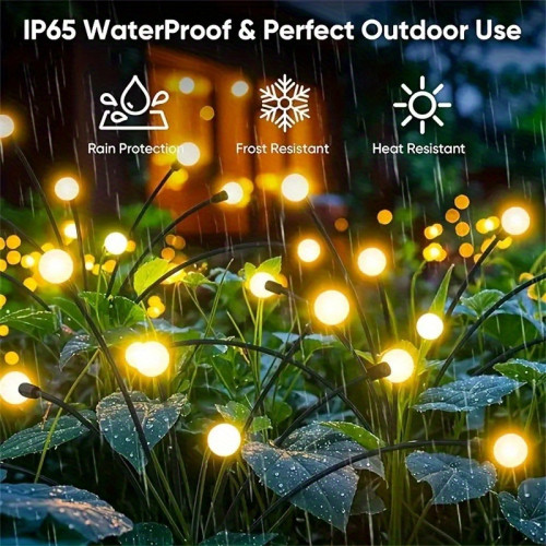 Pack 16 LED Solar Swaying Path Lights Sway By Wind IP65