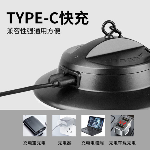 新款可充電可攜式掛鉤應急照明野營燈防水戶外露營燈馬燈