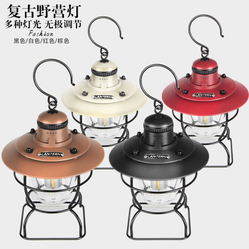戶外野營燈露營燈led燈多功能復古帳篷燈充電馬燈可攜式防水