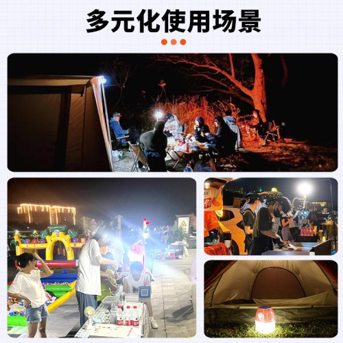 露營燈led充電戶外照明超亮野營地帳篷擺攤超長續航家用應急掛燈