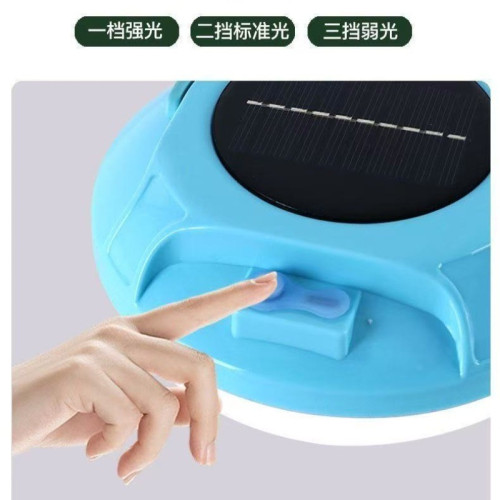 LED華爲口充電戶外碟燈應急球泡燈太陽能燈露營可攜式充電應急燈