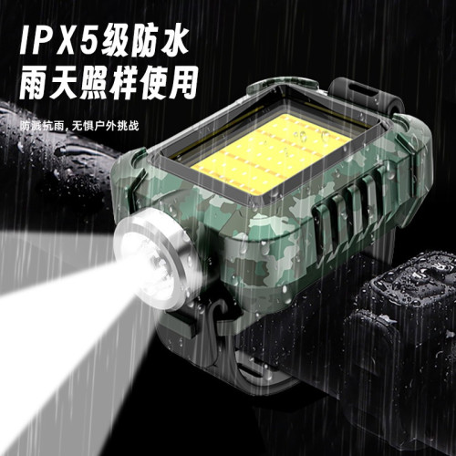 2025新款背夾頭戴手腕穿戴旅行燈戶外露營燈LED夜騎行燈防水