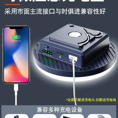 露營燈超長續航超亮野營帳篷營地停電應急天幕主燈戶外充電照明燈