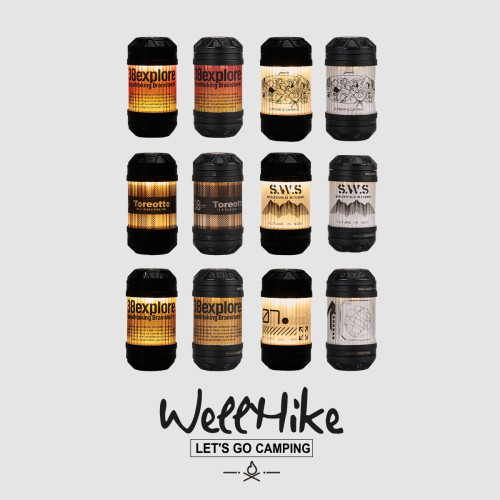WELLHIKE戶外迷你夕照燈野營帳篷照明小巧可攜式氛圍幸運轉盤20燈