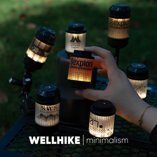 WELLHIKE戶外迷你夕照燈野營帳篷照明小巧可攜式氛圍幸運轉盤20燈