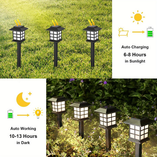 Solar LED Street Light , Warm White, Durable Polypropylene