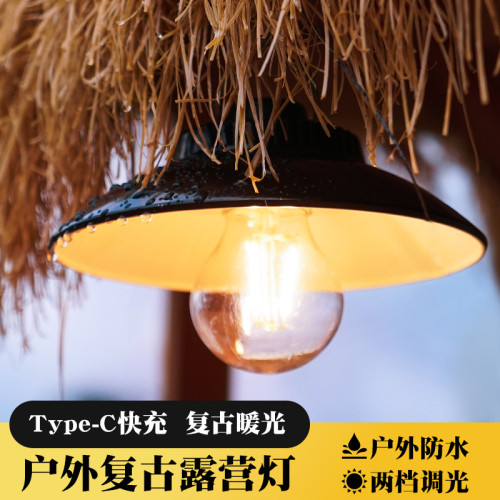 新款露營燈戶外多功能防水長續航LED大泛光懸掛式應急照明燈