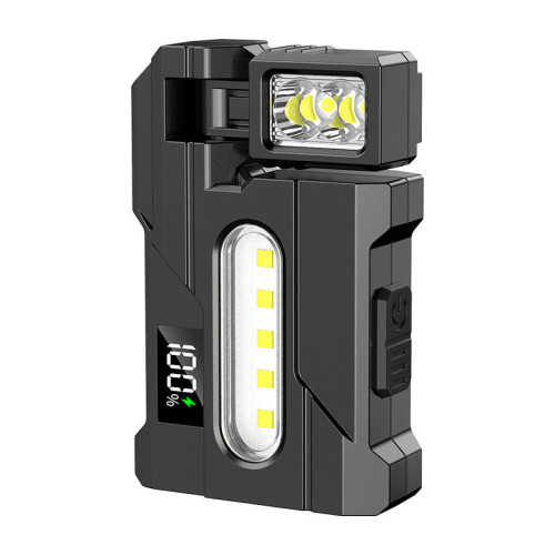 LED手電筒強光超亮充電可攜式長續航夾帽燈戶外專用多功能COB工作燈 LED手電筒強光超亮充電可攜式長續航夾帽燈戶外專用多功能COB工作燈