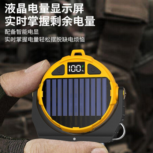 新款迷你工作燈車用強磁多功能照明燈戶外COB+RGB懸掛露營燈