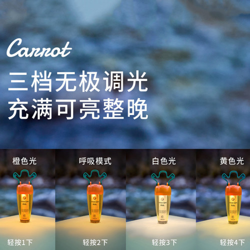 露營戶外蘿蔔燈充電超長續航戶外小夜燈營地氛圍裝飾手提燈照明燈