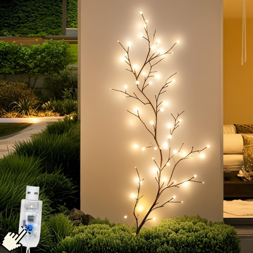 96/144LED Cherry Blossom Chandelier Rattan Light, USB