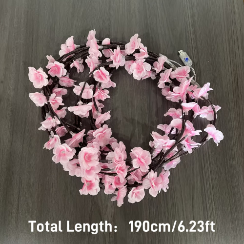 96/144LED Cherry Blossom Chandelier Rattan Light, USB