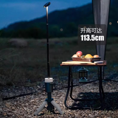 新款擎天柱戶外露營伸縮燈多功能手電筒長續航探照燈四色氛圍燈