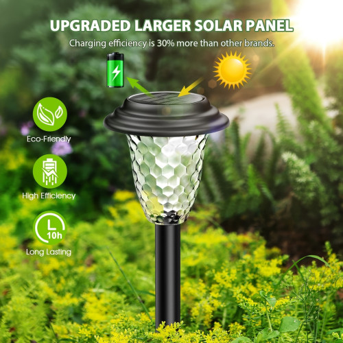 Solar Pathway Lights 8/10 Pack Outdoor Solar Yard Lights