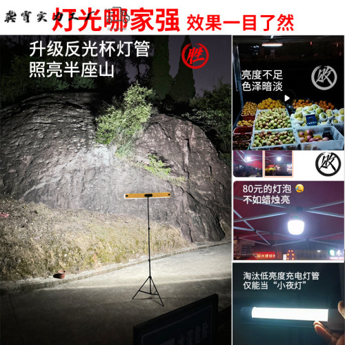 超亮新款夜市擺攤燈可充電式照明燈不插電超長續航地攤磁吸支架燈