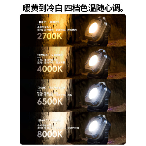 北山狼戶外露營燈充電超長續航燈防水大泛光可攜式露營帳篷照明燈