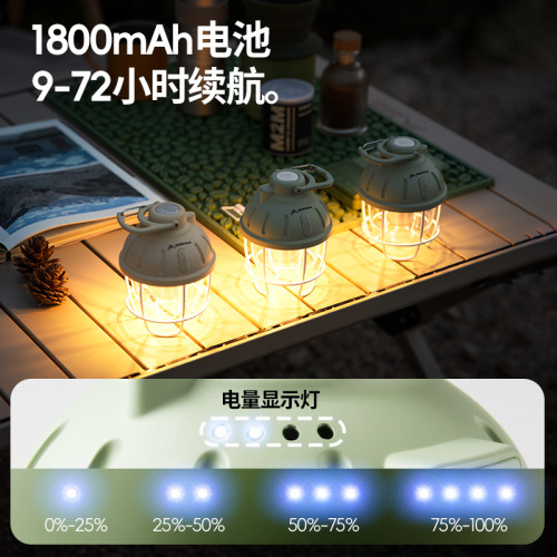 .北山狼戶外露營燈充電超長續航照明野營氛圍燈帳篷燈應急停電家