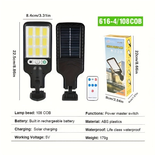 2/4/6 Packs Solar Outdoor Lights Solar Powered Motion
