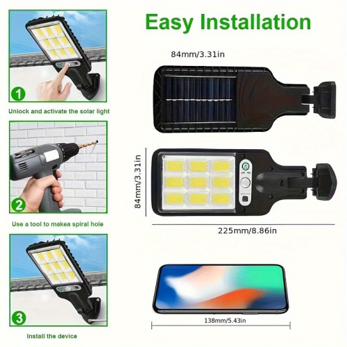 2/4/6 Packs Solar Outdoor Lights Solar Powered Motion