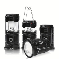 4pcs Solar Camping Lantern Collapsible led Solar usb野營燈