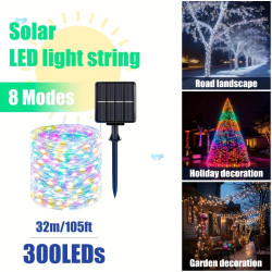 300LED 105FT solar outdoor decoration Fairy light