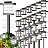 24 solar outdoor lights, 600mA solar path lights, 10 hours