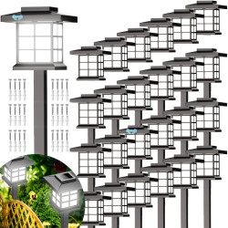24 solar outdoor lights, 600mA solar path lights, 10 hours