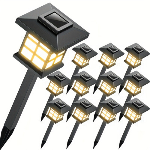 24 solar outdoor lights, 600mA solar path lights, 10 hours