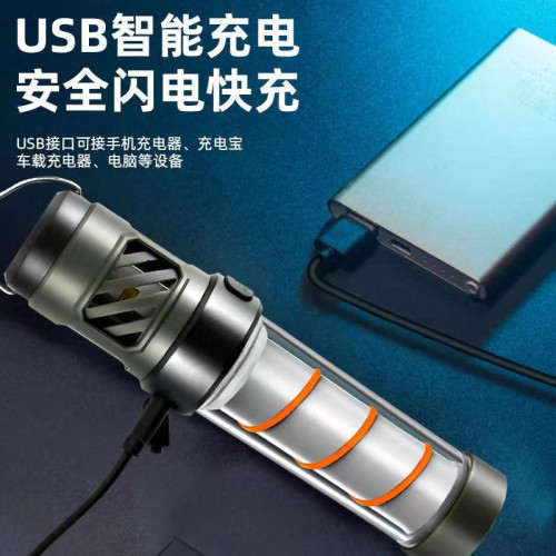 戶外露營燈可攜式小夜燈可攜式手電筒三腳支架照明燈塔驅蚊帳篷氛圍燈