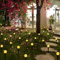 30/50 Lights Solar led Ground Plug Bubble Ball Lights