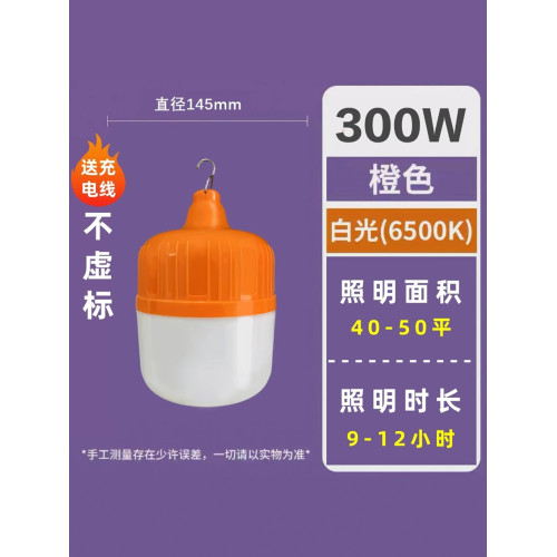充電led照明戶外露營帳篷燈掛式超長續航家用停電應急燈擺攤燈