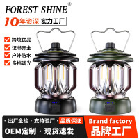 戶外野營燈LED復古馬燈手提帳篷燈便捷式USB充電露營燈