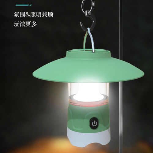 新款露營燈多功能戶外應急燈防水氛圍燈長續航工作燈可攜式高亮