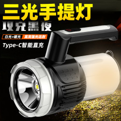 新款手電筒充電手提燈家用復古馬燈戶外露營燈野營帳篷照明燈