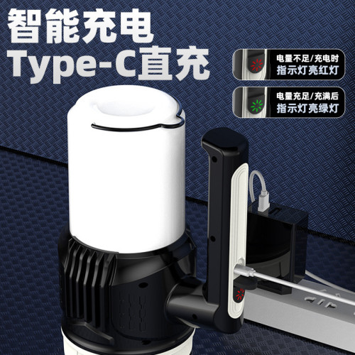 新款手電筒充電手提燈家用復古馬燈戶外露營燈野營帳篷照明燈