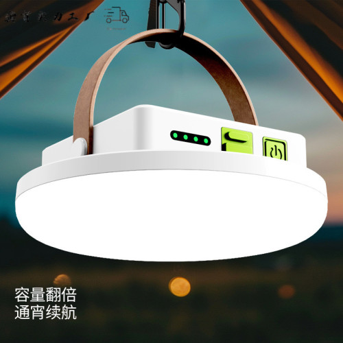 新款太陽能露營帳篷燈可充電式擺攤夜市燈戶外家用超長續航照明燈