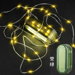 戶外露營氛圍燈星星燈串燈擺攤戶外卷尺燈可攜式收納警示燈裝飾彩燈