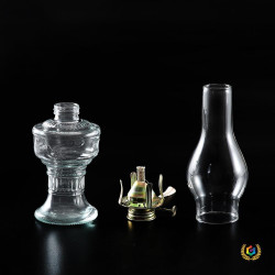 ➢L555老式煤油燈四爪燈頭玻璃馬燈復古老油燈情懷裝飾擺件氛圍燈