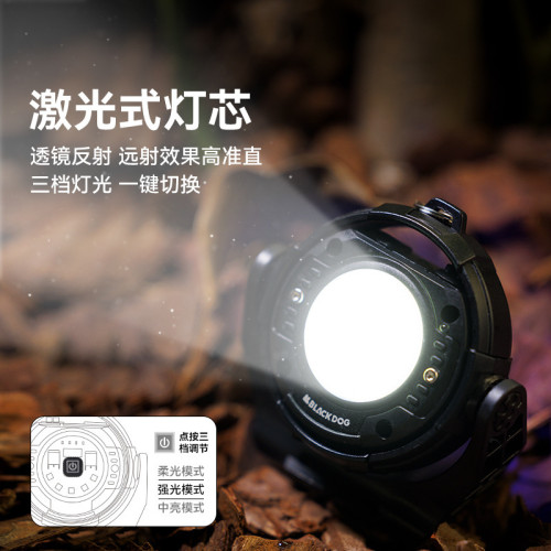 Blackdog黑狗戶外電魂燈野營帳篷燈充電露營燈LED營地燈野外照明