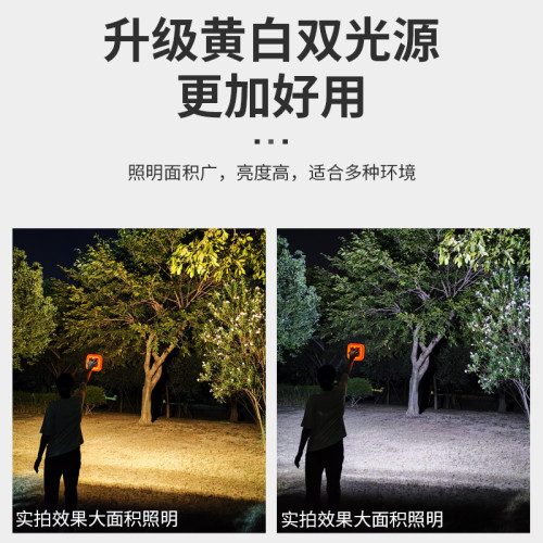磁鐵吸充電照明燈戶外露營燈工作燈箱貨車快遞三輪車廂燈移動掛燈